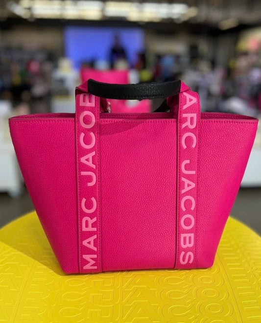 Mini Tote Bag Marc Jacobs con Correa Crossbody - Fucsia