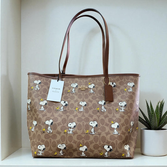 Tote Bag Coach con Diseño Snoopy